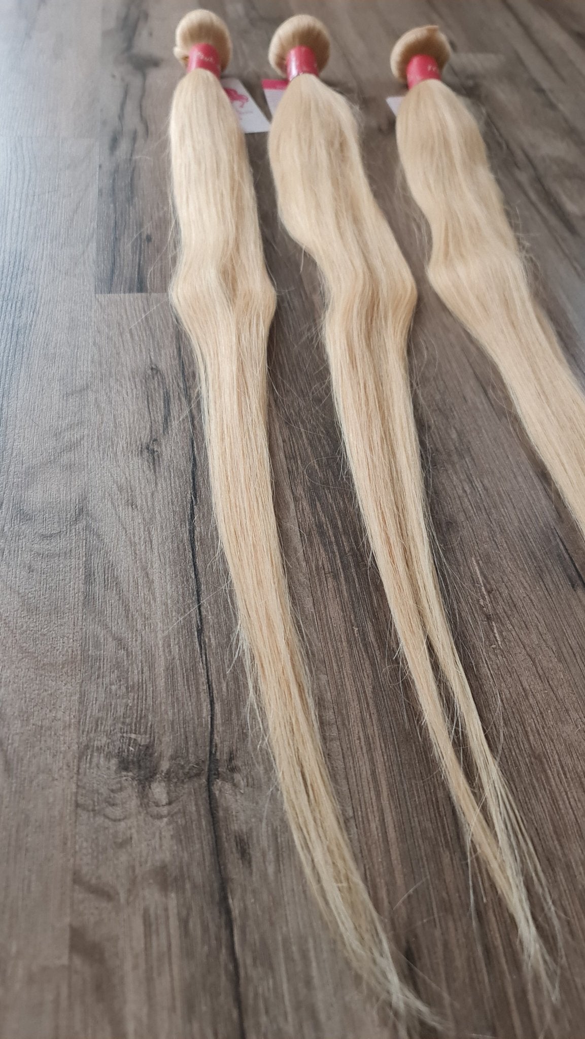 Set 3 Bundles Haarverlängerung Echthaar 26" 65cm glatt Color 613 BlondeDiosa Extensions Haarverlängerungen
