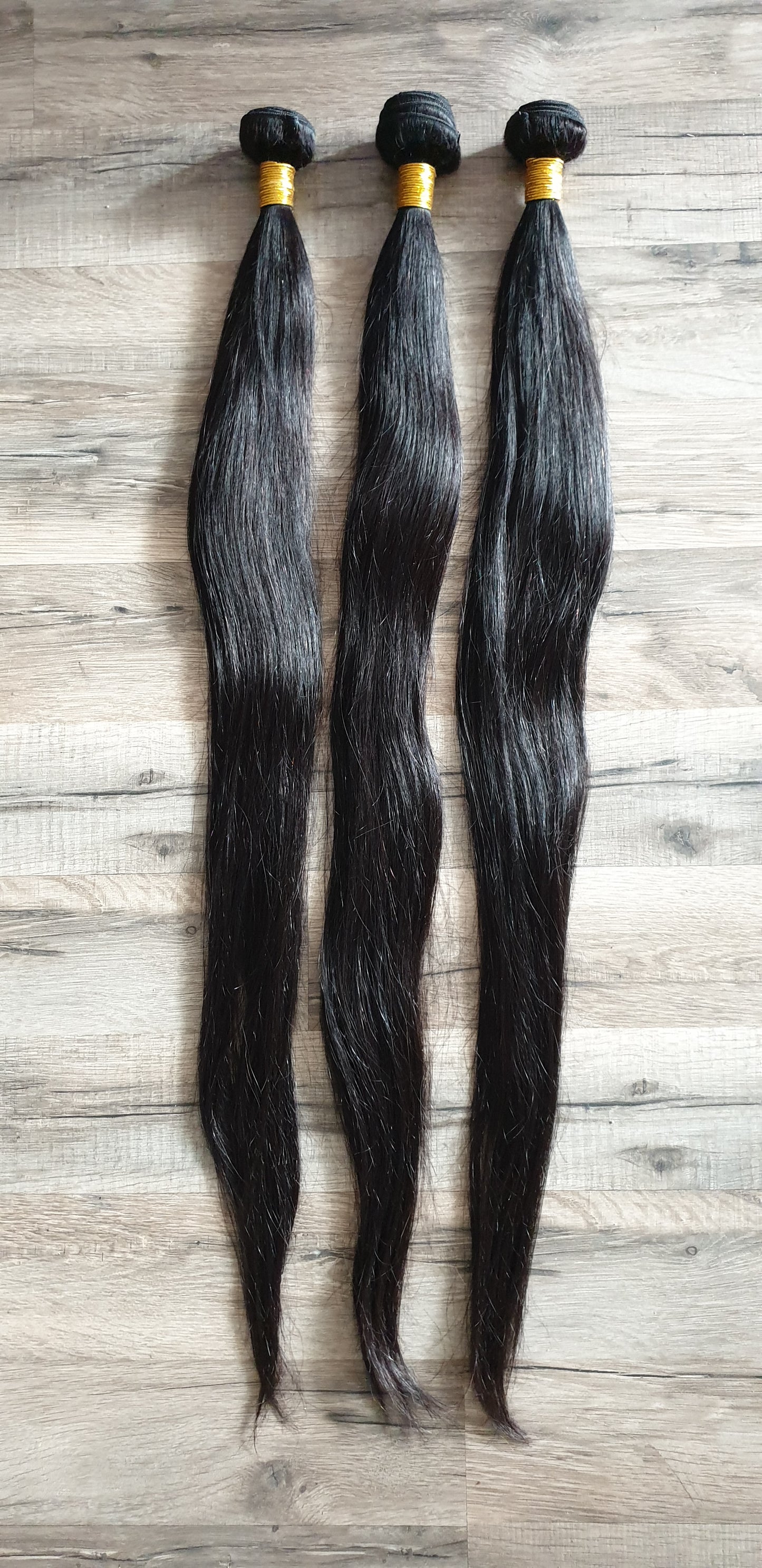 BLACK WEEK ANGEBOT 3 Bundles Haarverlängerung Echthaar glatt & wellig 18 - 40 Zoll (45-100cm)