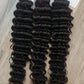 Sales 3 bundles hair extensions human hair 26" 65cm Deep Wave 