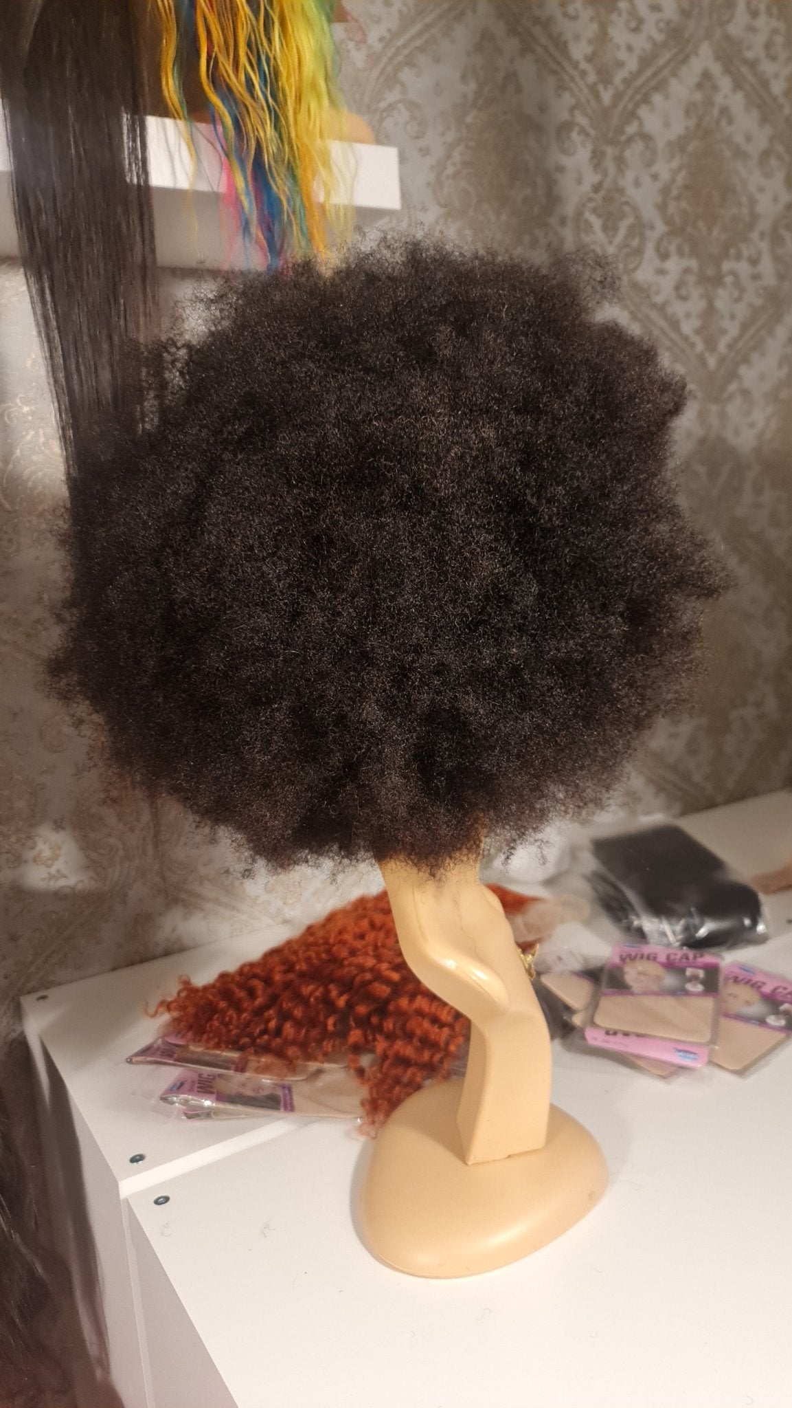 FOXXY Afro Echthaar Perücke 14"Diosa Extensions Haarverlängerungen