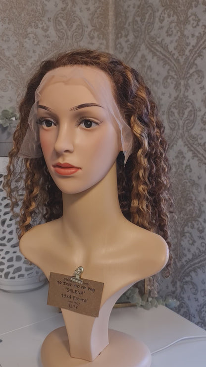 SELENA Echthaar Perücke  10" 12" 14" 16"