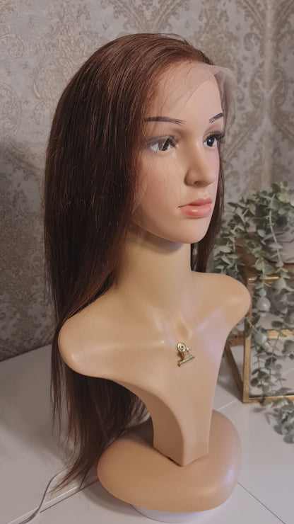 VALENTINA Echthaar Perücke 18Zoll 45cm