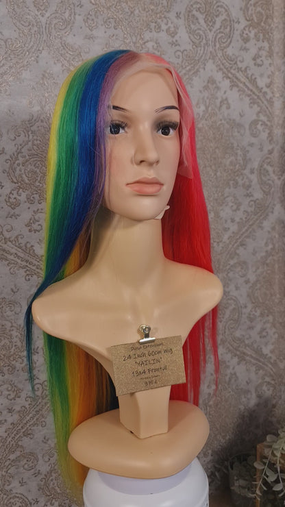 YAILIN Human Hair Wig 24 Inch 60cm