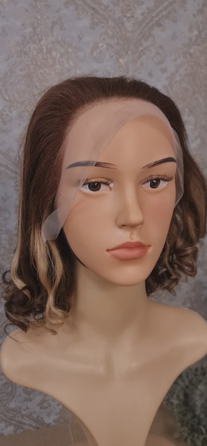 CAITLYN Echthaar Perücke 12" 14" 16"