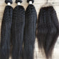 3 Bundles Hair Extensions + 4x4 Closure 100% Human Hair from 10" (25cm) to 40" (100cm) Kinky StraightDiosa Extensions Haarverlängerungen
