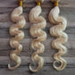 3 Packs Hair Extensions 100% Human Hair 24" 60cm Body Wave Color 613 BlondeDiosa Extensions Haarverlängerungen