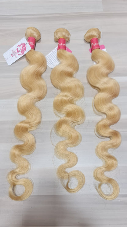 3 Packs Hair Extensions 100% Human Hair 28" 70cm Body Wave Color 613 BlondeDiosa Extensions Haarverlängerungen