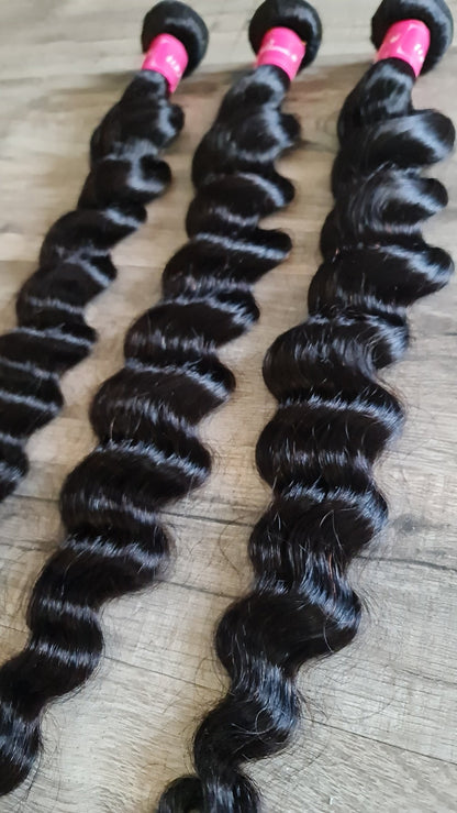 3 Packs Hair Extensions 24" 60cm Loose Deep WaveDiosa Extensions Haarverlängerungen