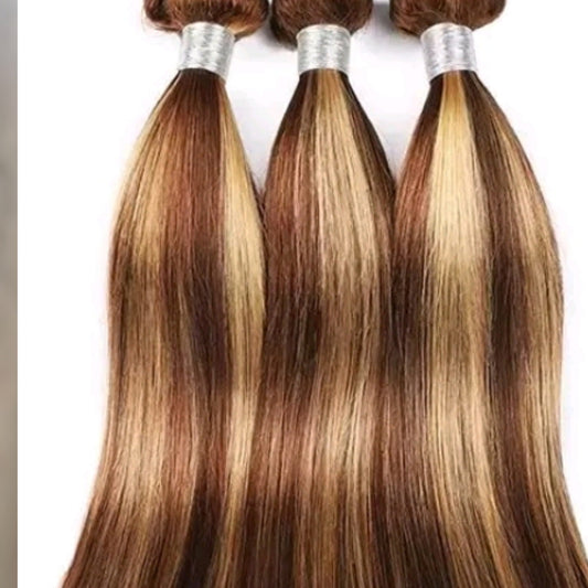 3 Packs Hair Extensions from 12" (30cm) to 24" (60cm) Straight Color P4/27Diosa Extensions Haarverlängerungen