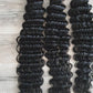Set 3 bundles hair extensions human hair 24" 60cm Deep Wave 