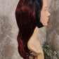 Perücke 10" 12" 14" 16" glatt mit Lace Frontal 13x4 Farbe 1B/J99Diosa Extensions Haarverlängerungen
