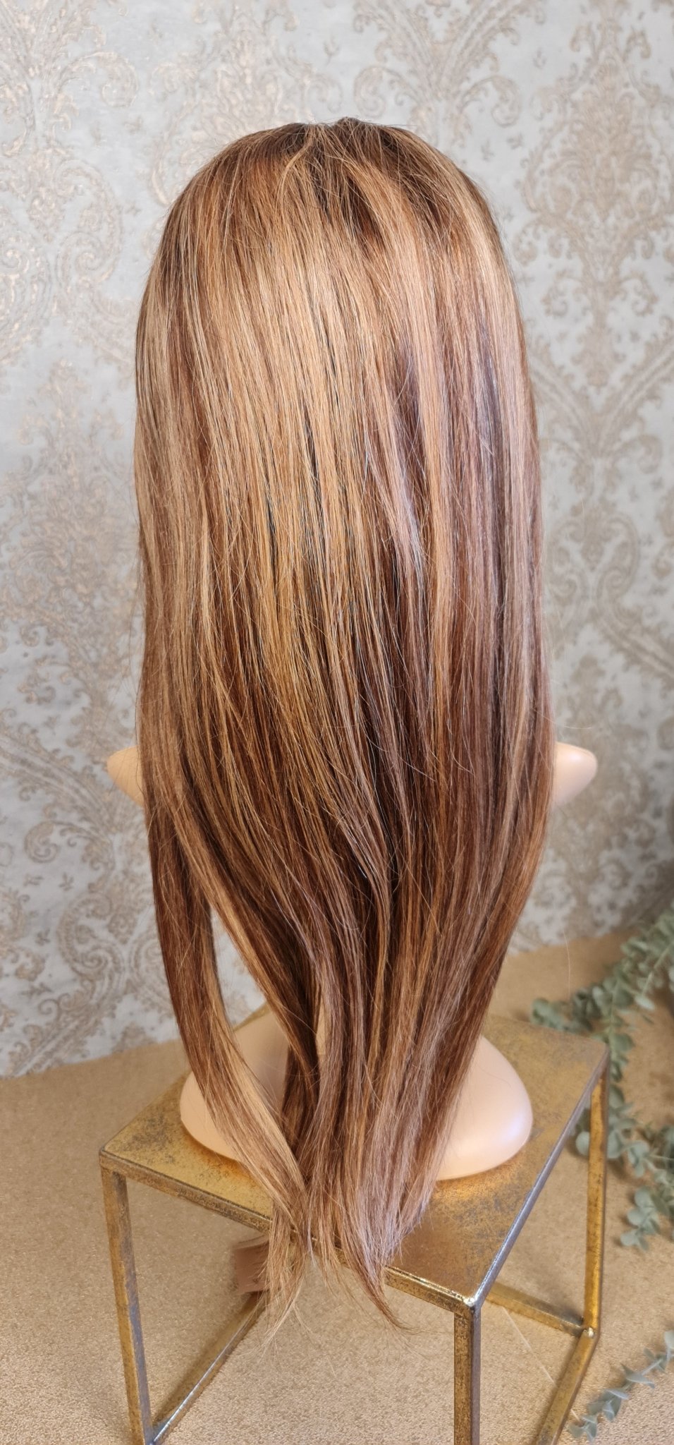Perücke 24" 60cm glatt mit Closure 5x5 Farbe P4/27Diosa Extensions Haarverlängerungen