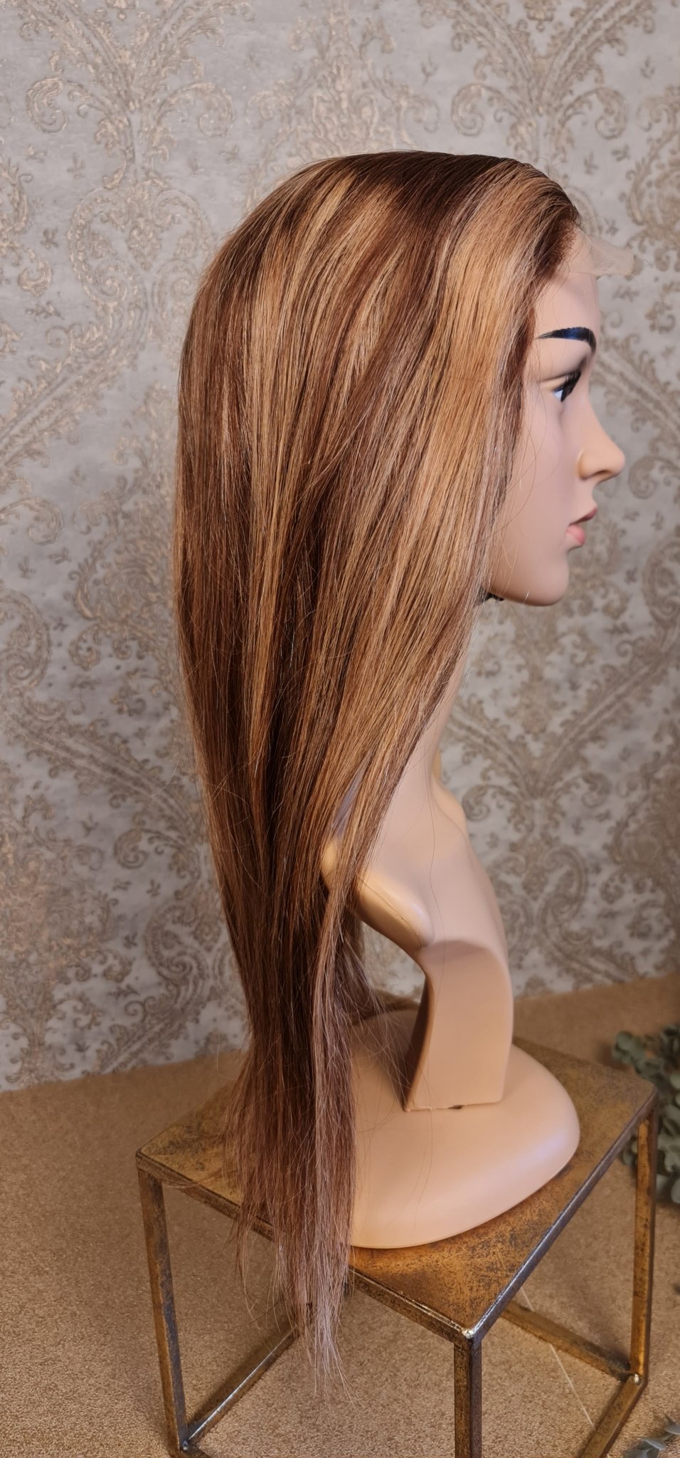 Perücke 24" 60cm glatt mit Closure 5x5 Farbe P4/27Diosa Extensions Haarverlängerungen