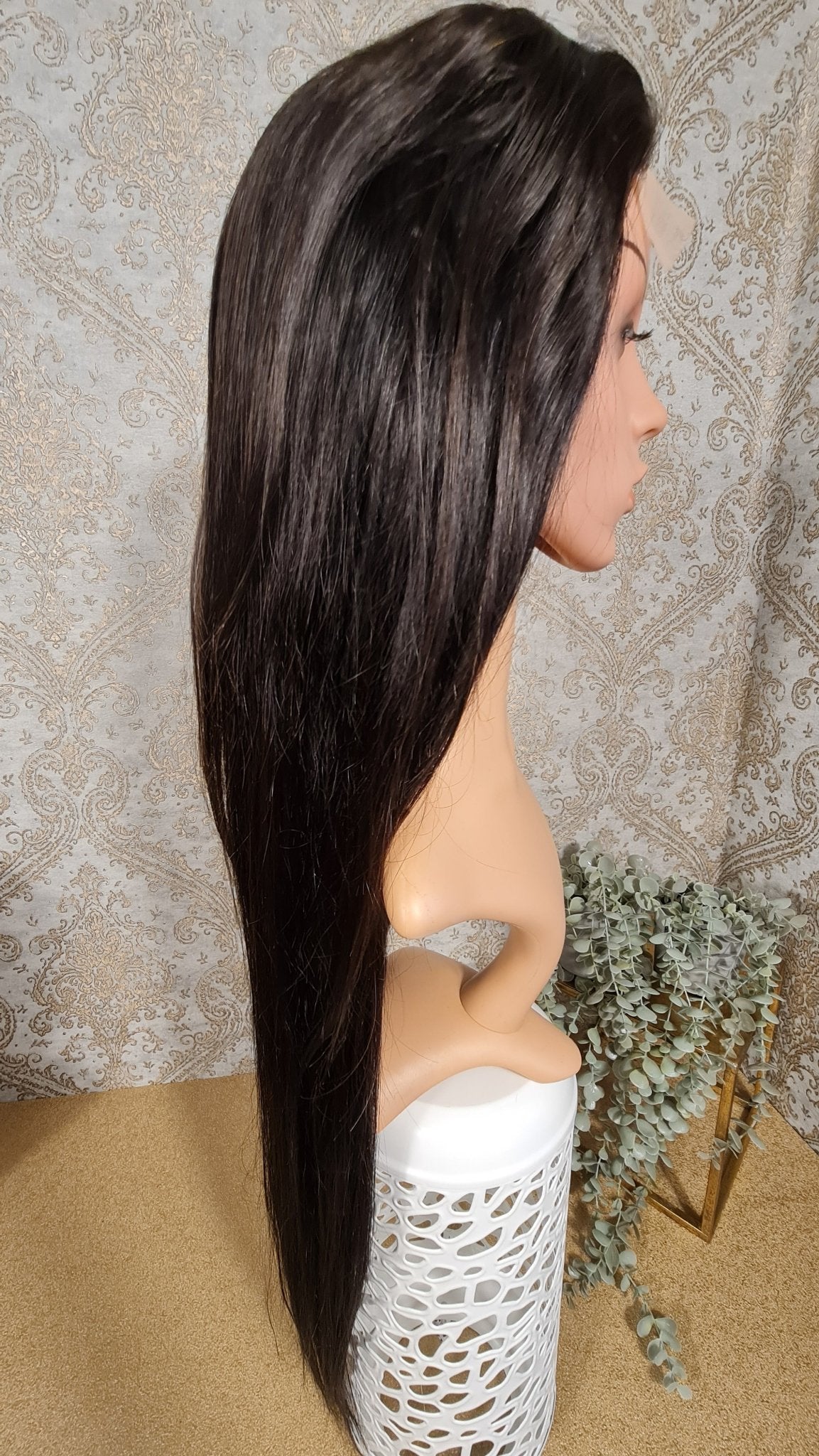 Perücke 30" 75cm glatt mit Closure 4x4Diosa Extensions Haarverlängerungen