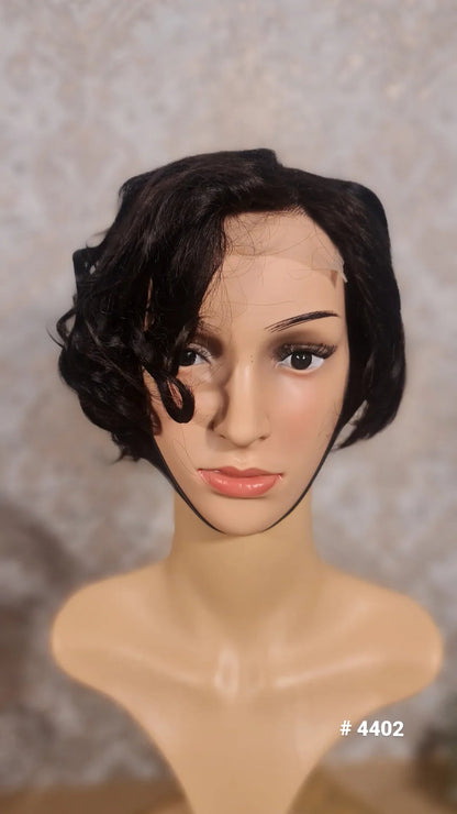 Perücke Pixi Cut mit Closure 4x4 Farbe 1bDiosa Extensions Haarverlängerungen
