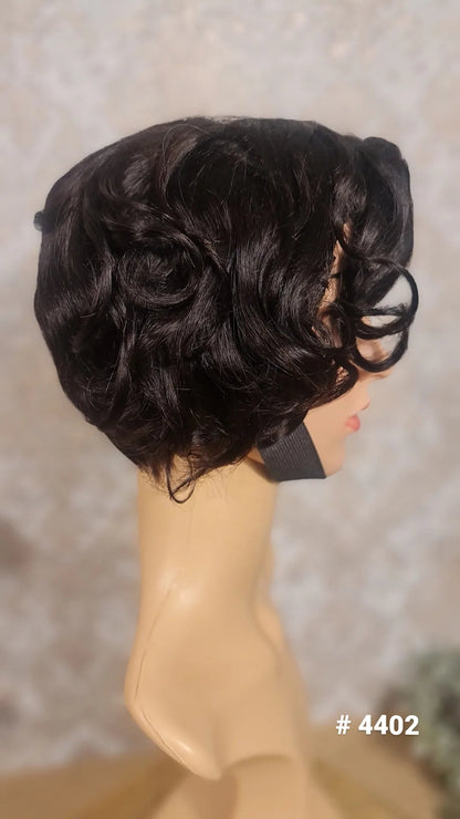 Perücke Pixi Cut mit Closure 4x4 Farbe 1bDiosa Extensions Haarverlängerungen