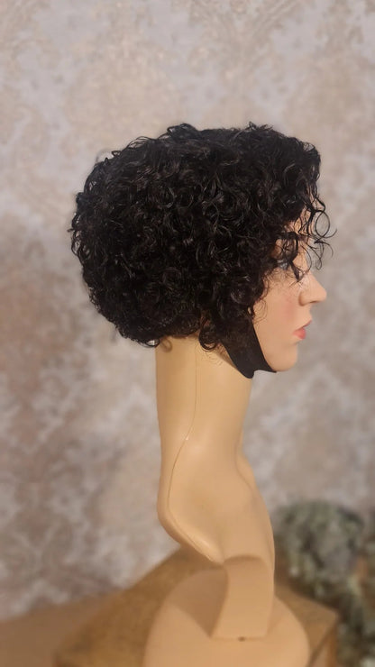 Perücke Pixi Cut mit Closure 4x4 Farbe 1bDiosa Extensions Haarverlängerungen