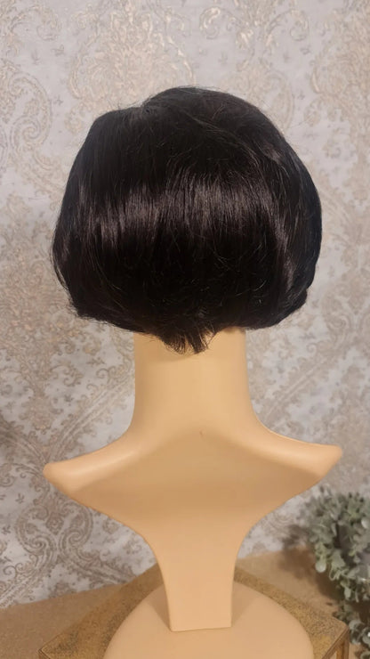 Perücke Pixi Cut mit Closure 4x4 Farbe 1bDiosa Extensions Haarverlängerungen