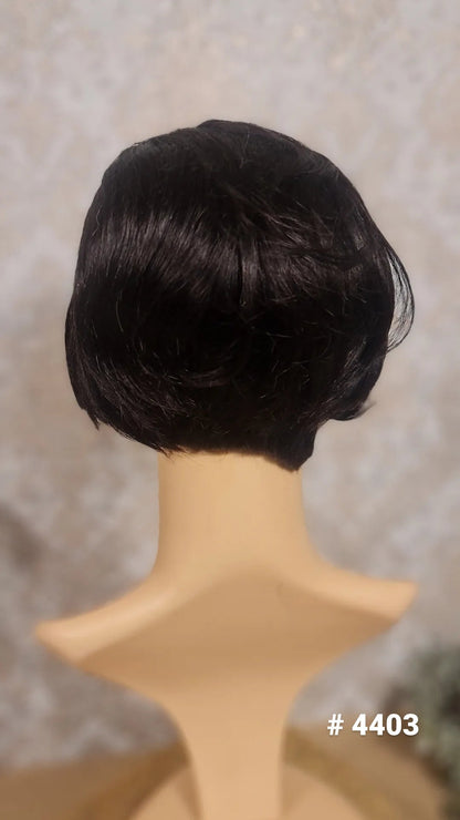 Perücke Pixi Cut mit Closure 4x4 Farbe 1bDiosa Extensions Haarverlängerungen