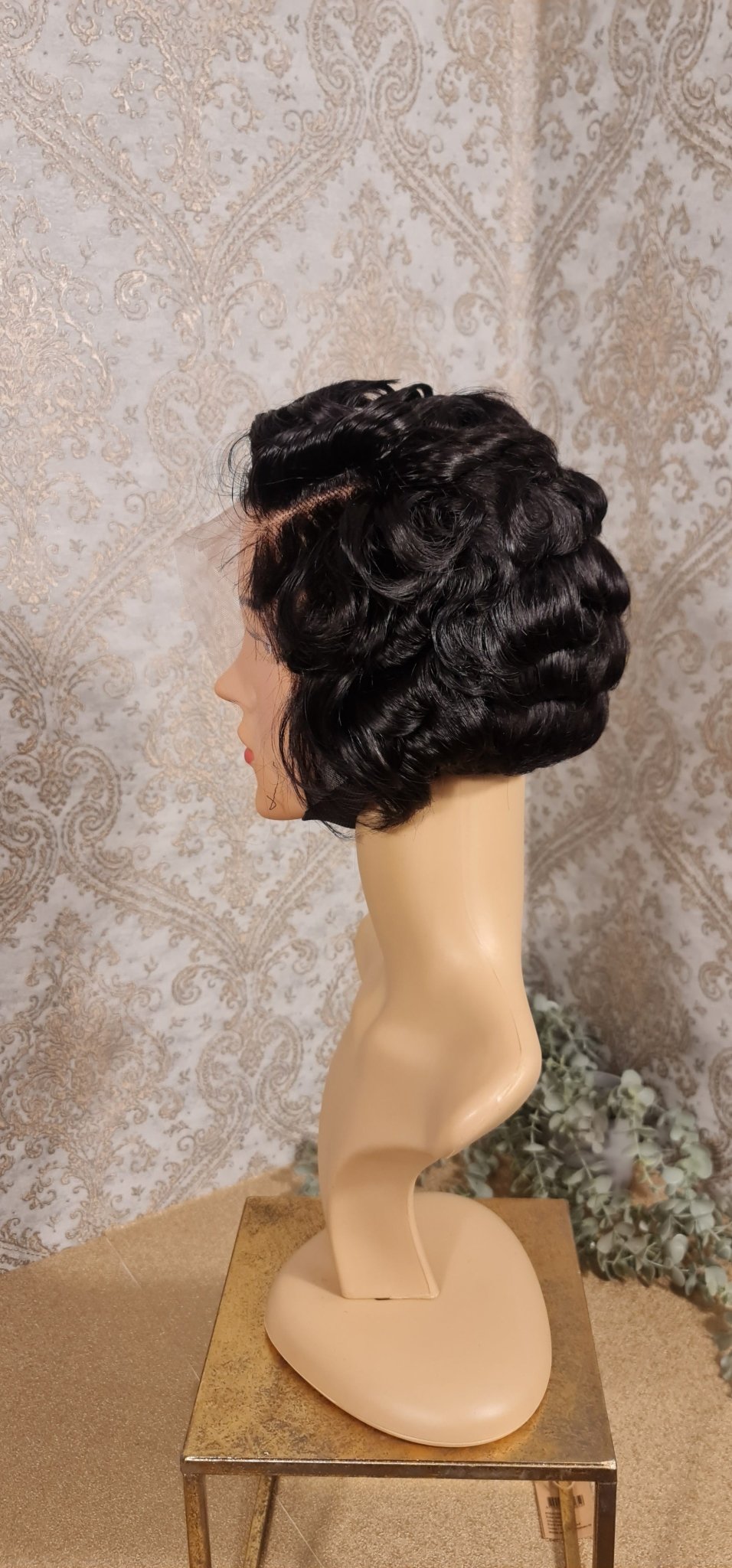 Perücke Pixie Cut mit Lace Frontal 13x4 Farbe 1bDiosa Extensions Haarverlängerungen