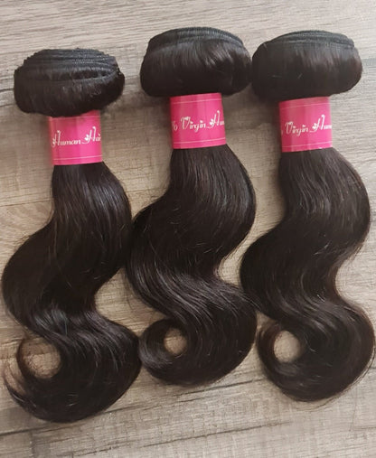 Set 3 Bundles Haarverlängerung Echthaar 10"-40" (25cm-100cm) welligDiosa Extensions Haarverlängerungen