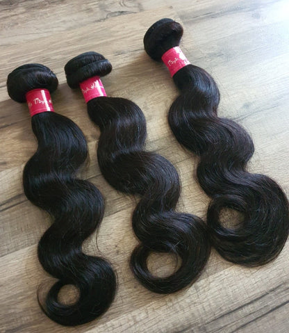 Set 3 Bundles Haarverlängerung Echthaar 10"-40" (25cm-100cm) welligDiosa Extensions Haarverlängerungen