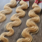 Set 3 Bundles Haarverlängerung Echthaar 26" 65cm wellig body wave Color 613 BlondeDiosa Extensions Haarverlängerungen